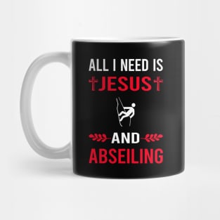 I Need Jesus And Abseiling Abseil Mug